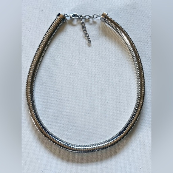 ON 34th Jewelry - On 34th Silver Tone Chunky Snake Chain Choker Necklace Adjustable